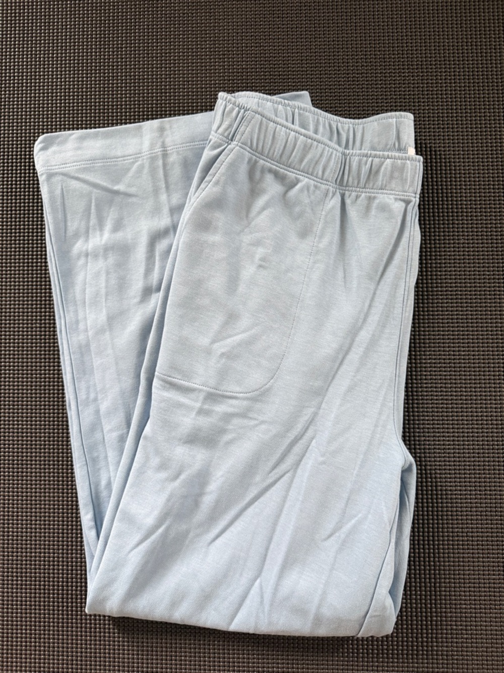 LAKE Wide Leg Lounge Pant in Morning Blue